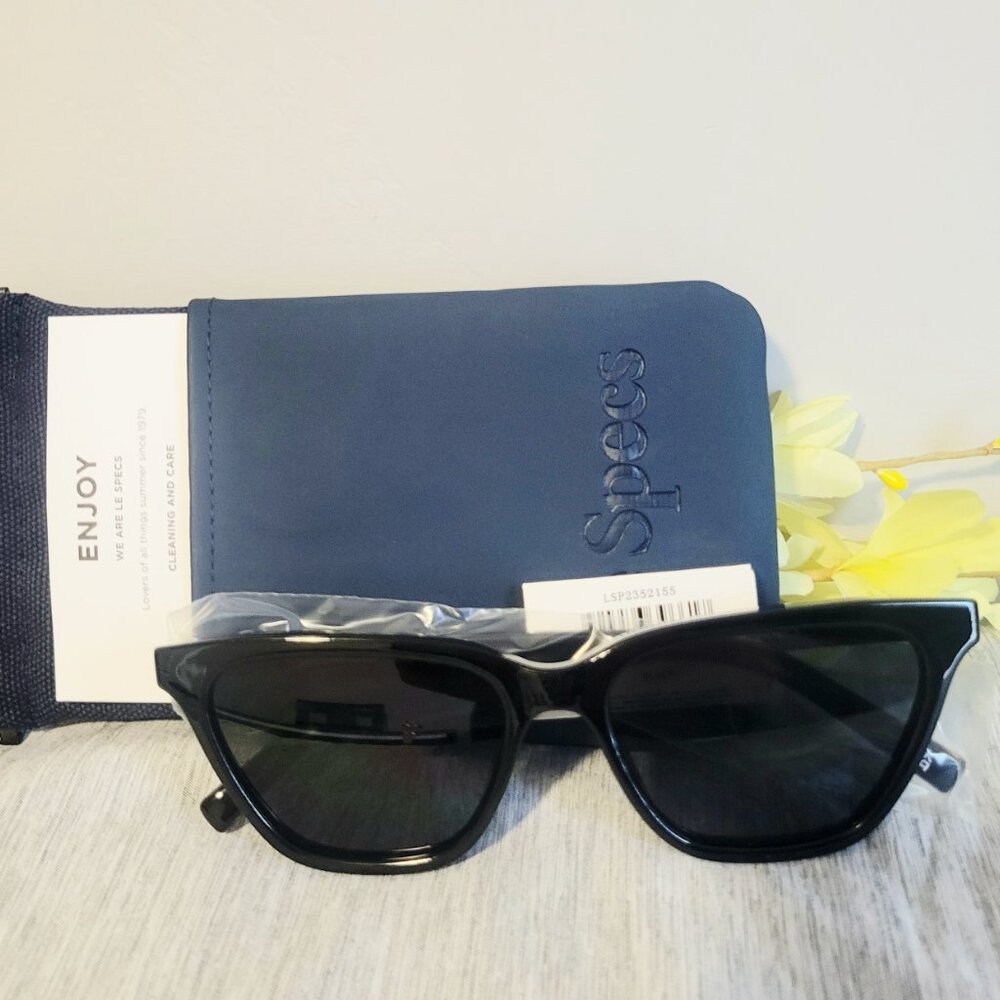 Le Specs Black Cat Eye Sunglasses